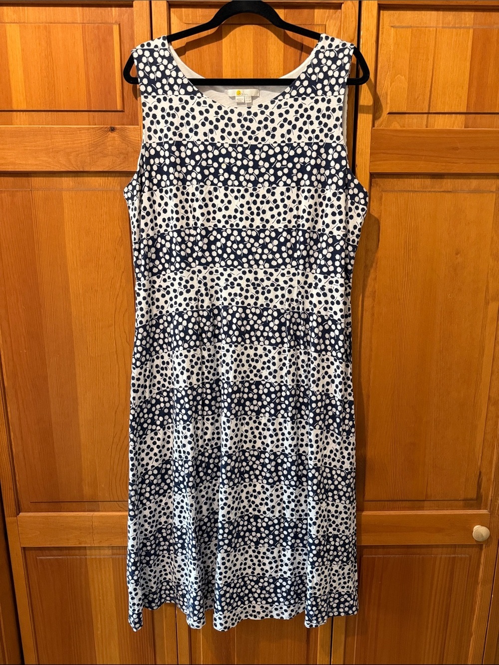Boden Jersey Sleeveless Floral Tank Midi Dress